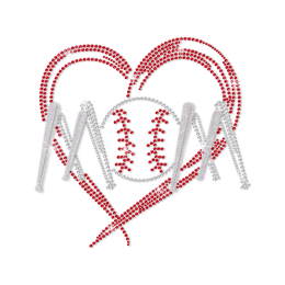 Stock Baseball Mom Rhinestone Transfer for ISS